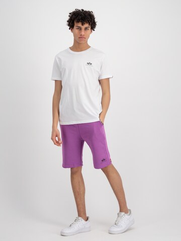 ALPHA INDUSTRIES Regular Trousers in Purple