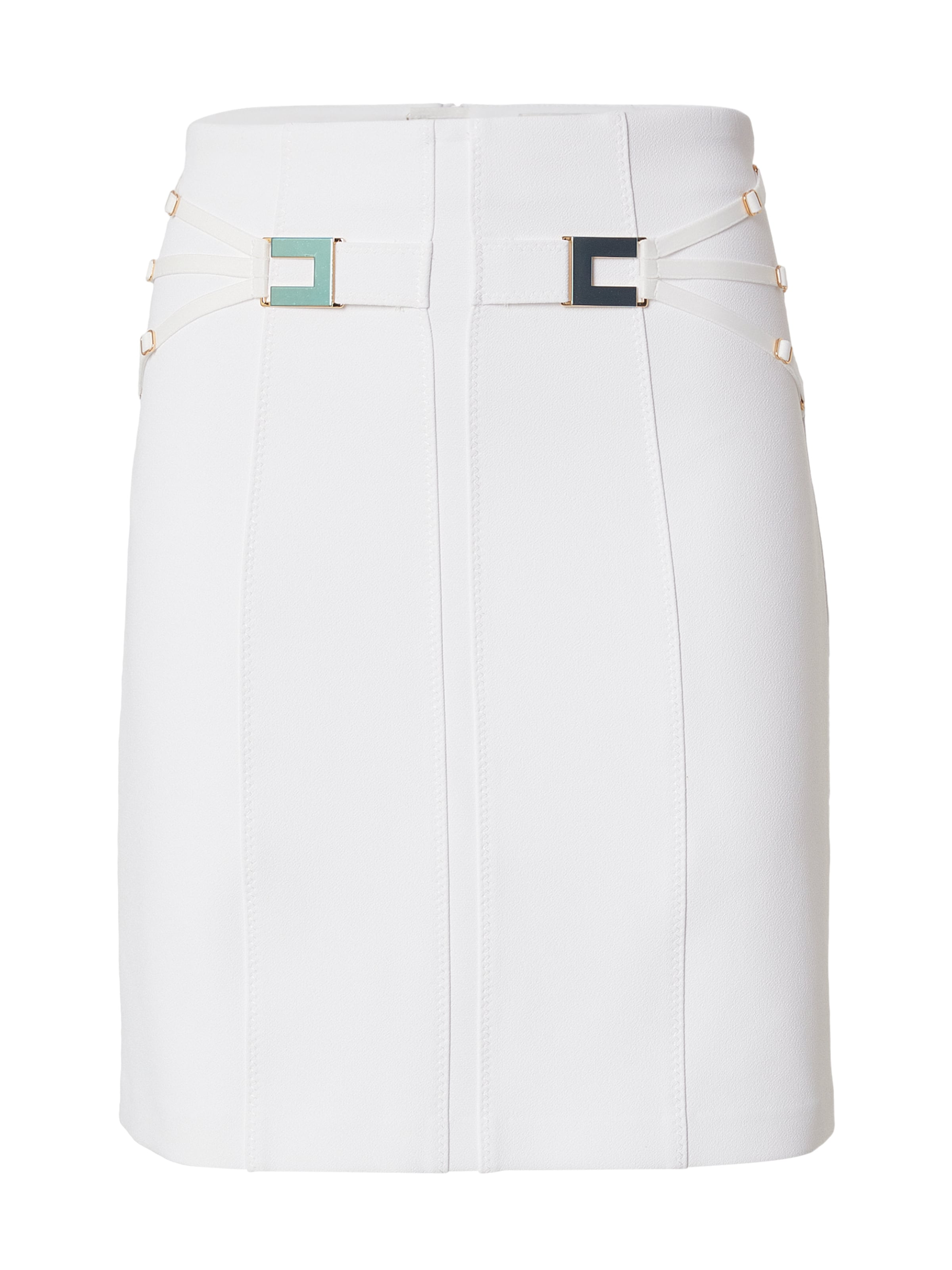 Elisabetta Franchi Rock in Weiß: Vorderseite