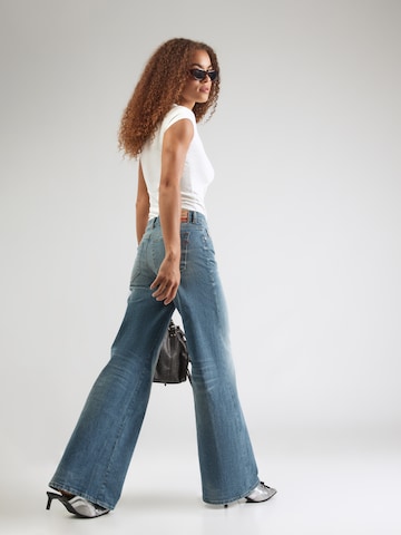 DIESEL Wide Leg Jeans '1978 D-AKEMI' in Blau