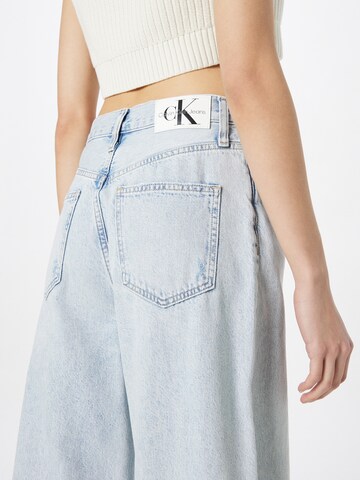 Calvin Klein Jeans Wide Leg Jeans in Blau