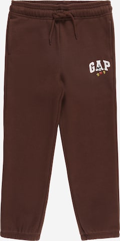 Effilé Pantalon GAP en marron : devant