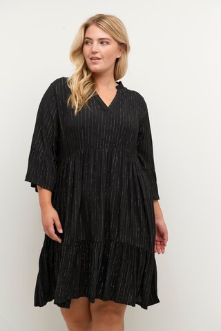 Robe 'Lio' KAFFE CURVE en noir : devant