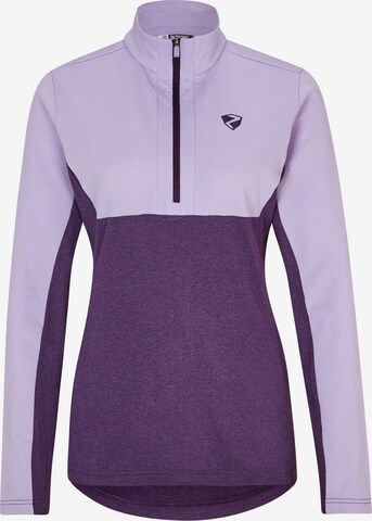 ZIENER Athletic Sweater 'JAPRA' in Purple: front