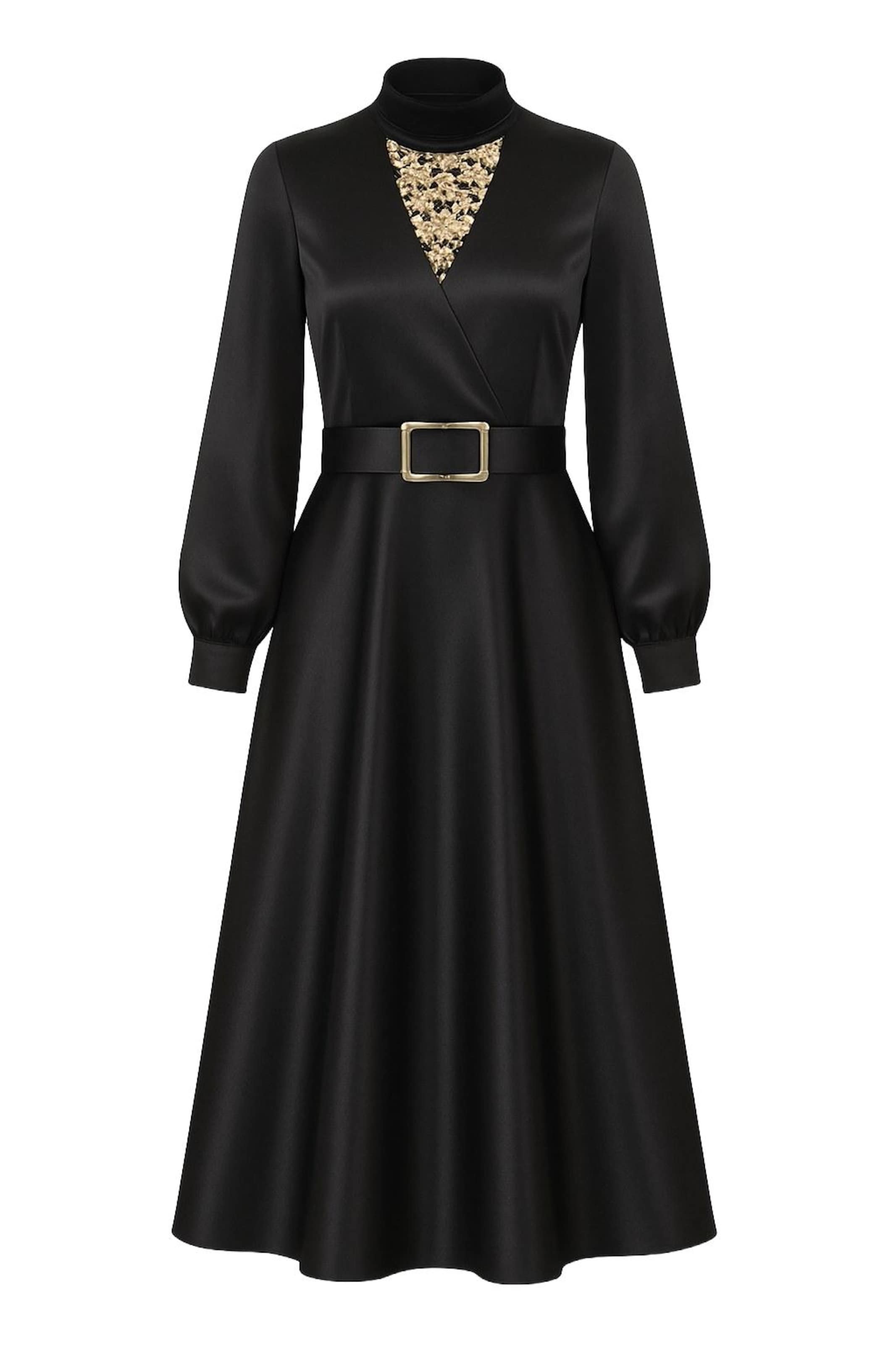 MODAMIHRAM Evening dress in Black: front