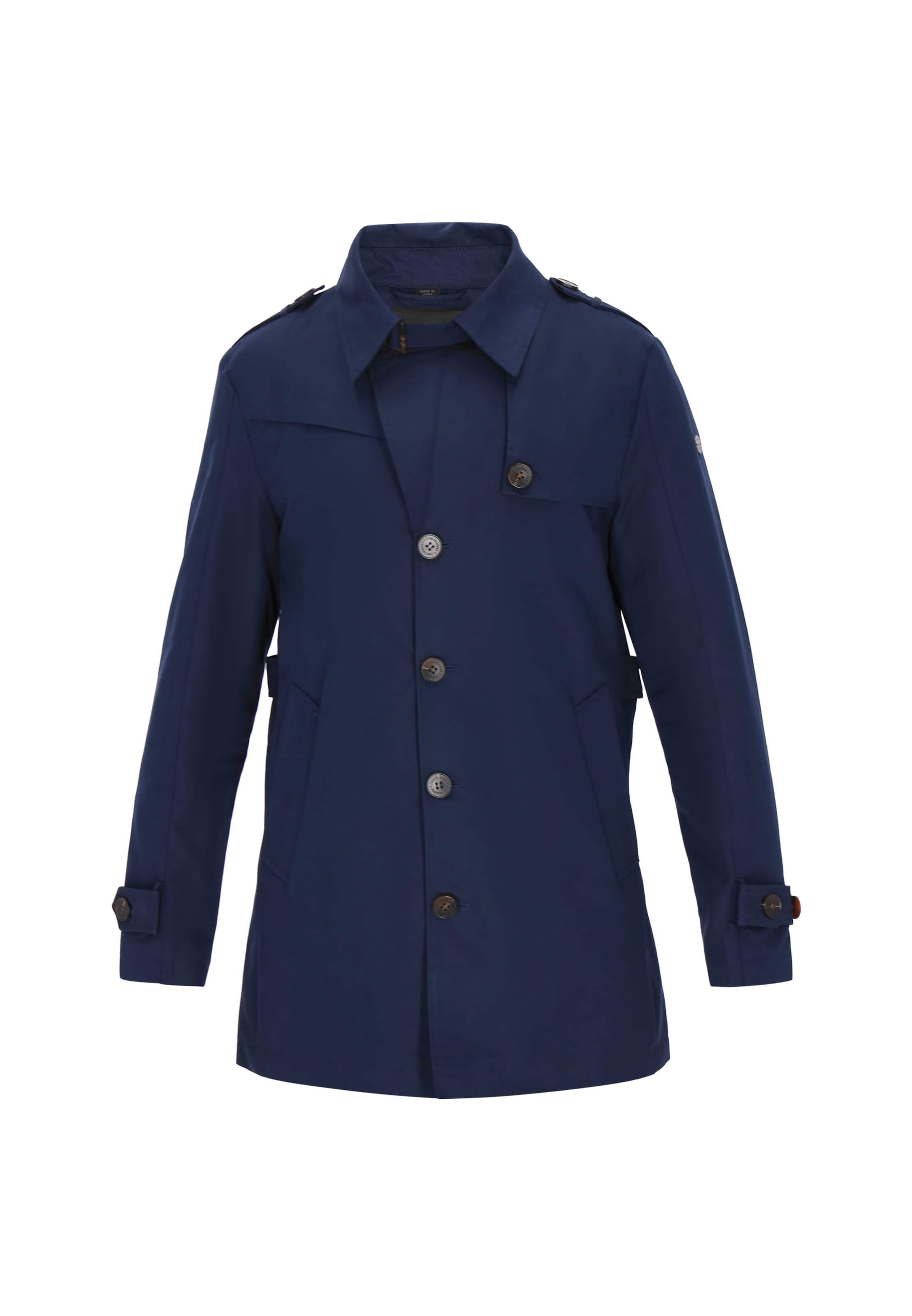 DreiMaster Klassik - Sobretudo meia-estação em azul: frente