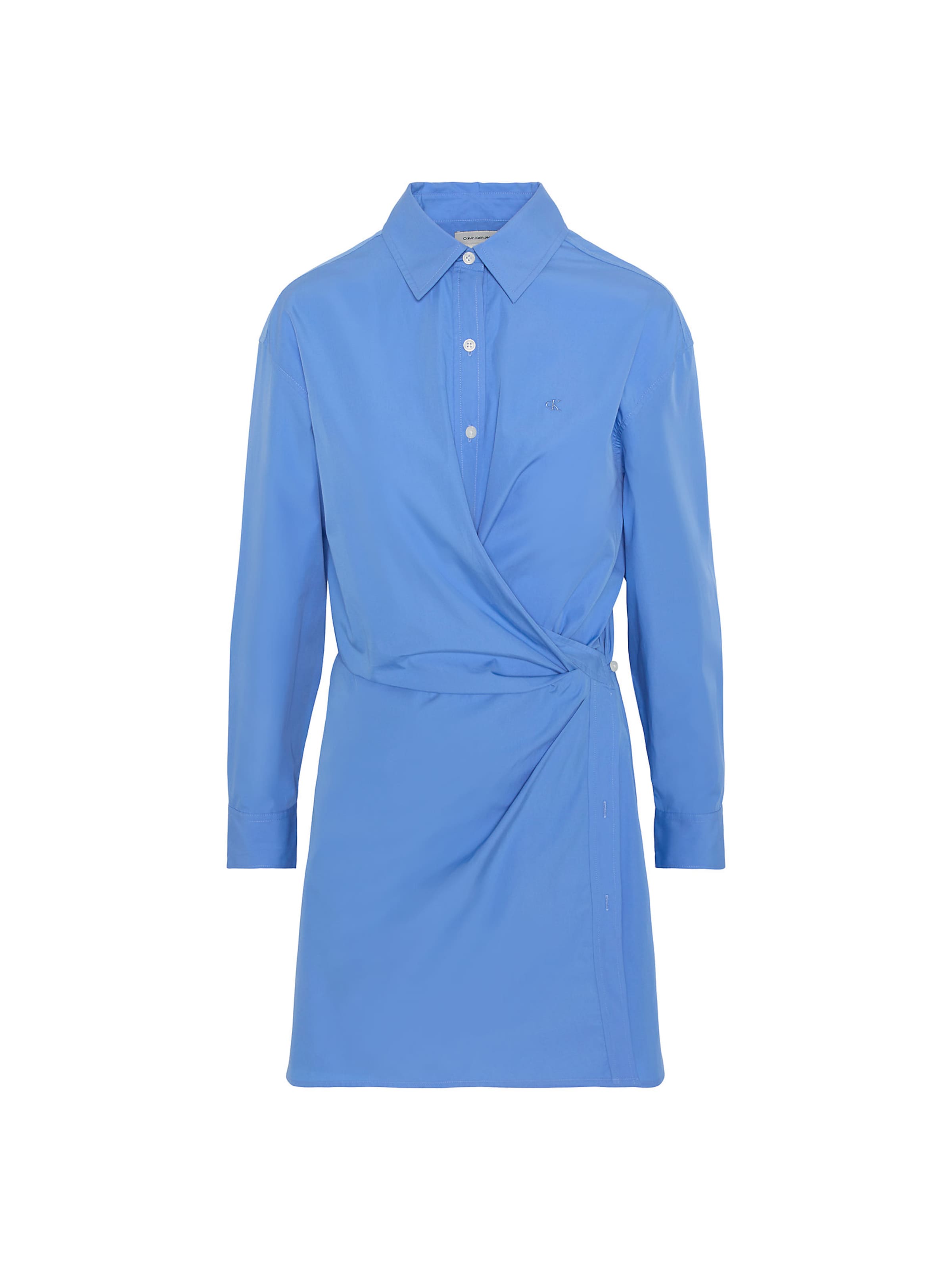 Calvin Klein Jeans Blousejurk in Blauw: voorkant