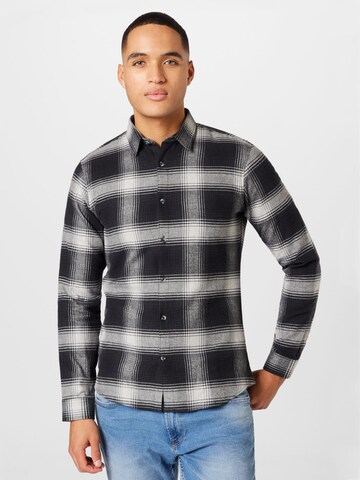 Lindbergh - Ajuste regular Camisa en negro: frente