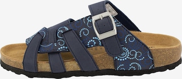 SUPERSOFT by Indigo Mules 'Classic' in Blue: front