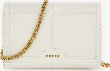 GUESS Clutch in White: front