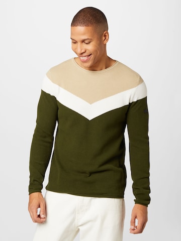 Pullover 'RÜDIGER' di Key Largo in verde: frontale