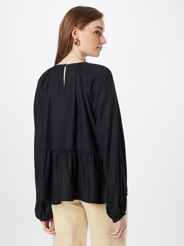 UNITED COLORS OF BENETTON Bluse in Schwarz