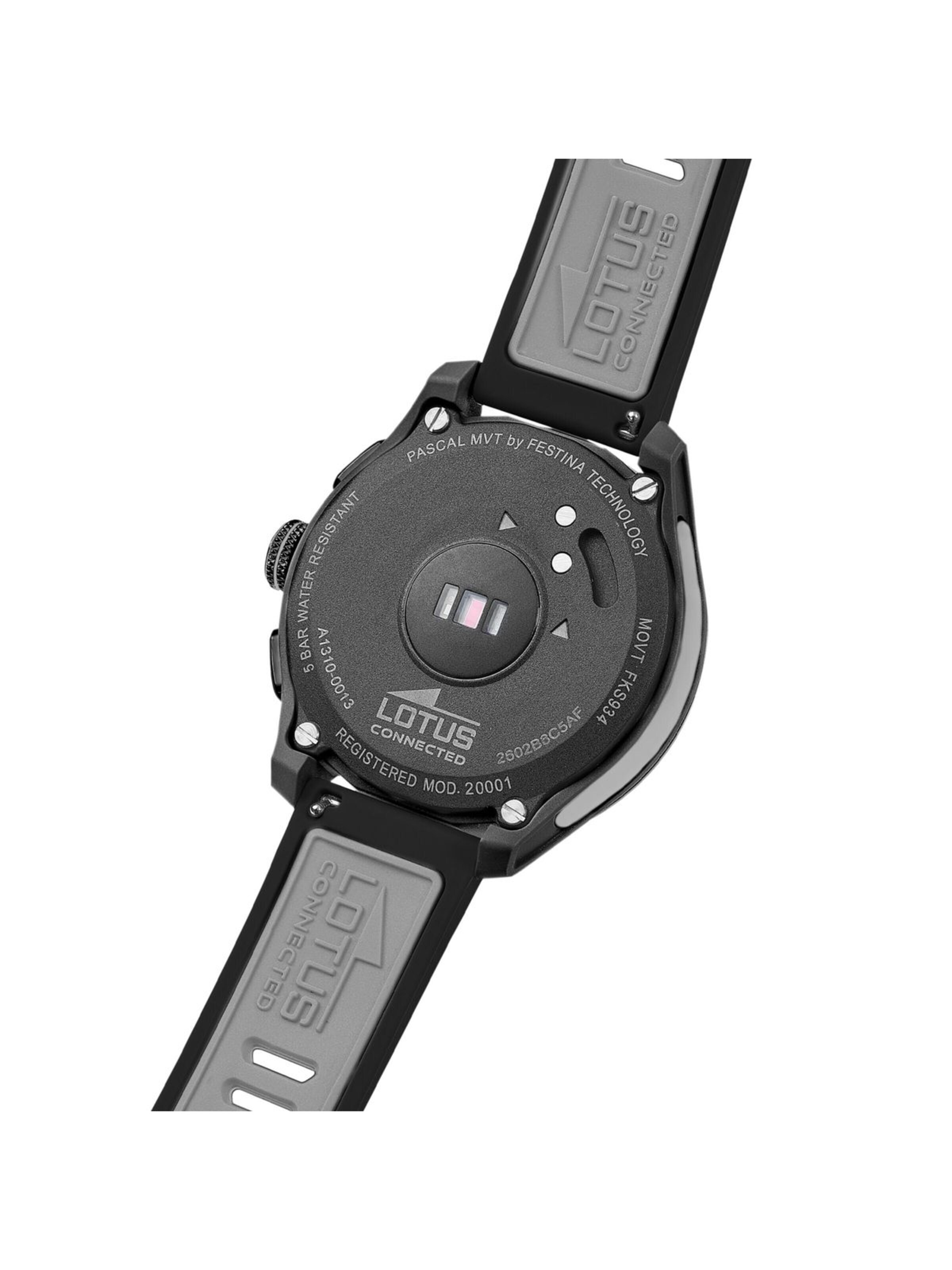 Montre digitale Lotus en noir