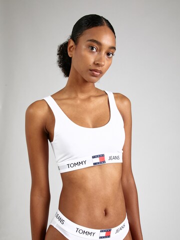 Tommy Jeans Bustier Melltartó - fehér: elől