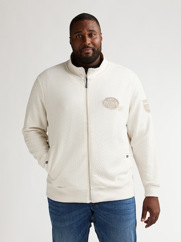 Petrol Industries Sweatvest in Wit: voorkant