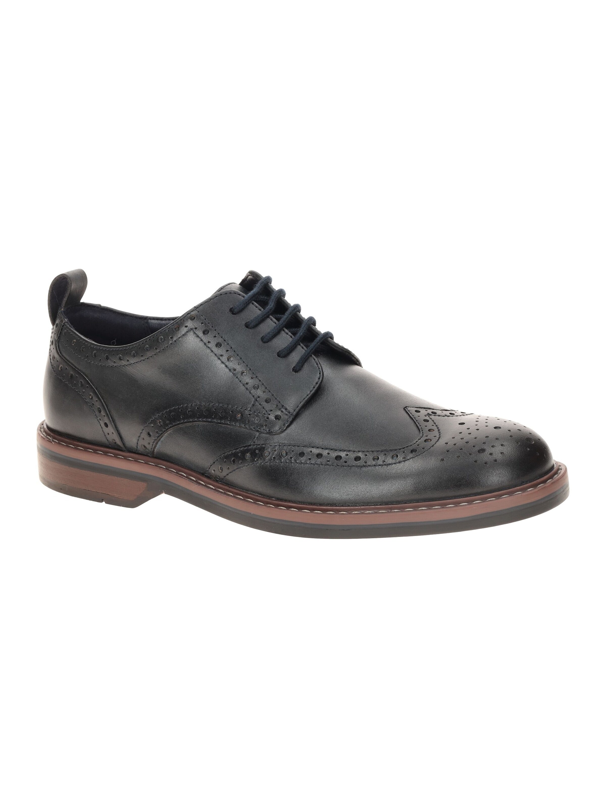 CLARKS Schnürschuh 'Aldwin Limit'‌‌‌‌‌‌ in Blau: Vorderseite