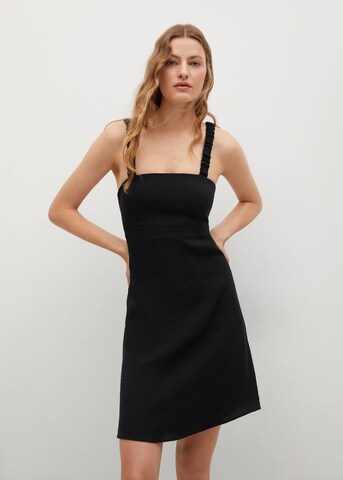 MANGO Summer Dress 'Brick' in Black: front