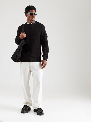 juoda JACK & JONES Megztinis 'JJLINK'