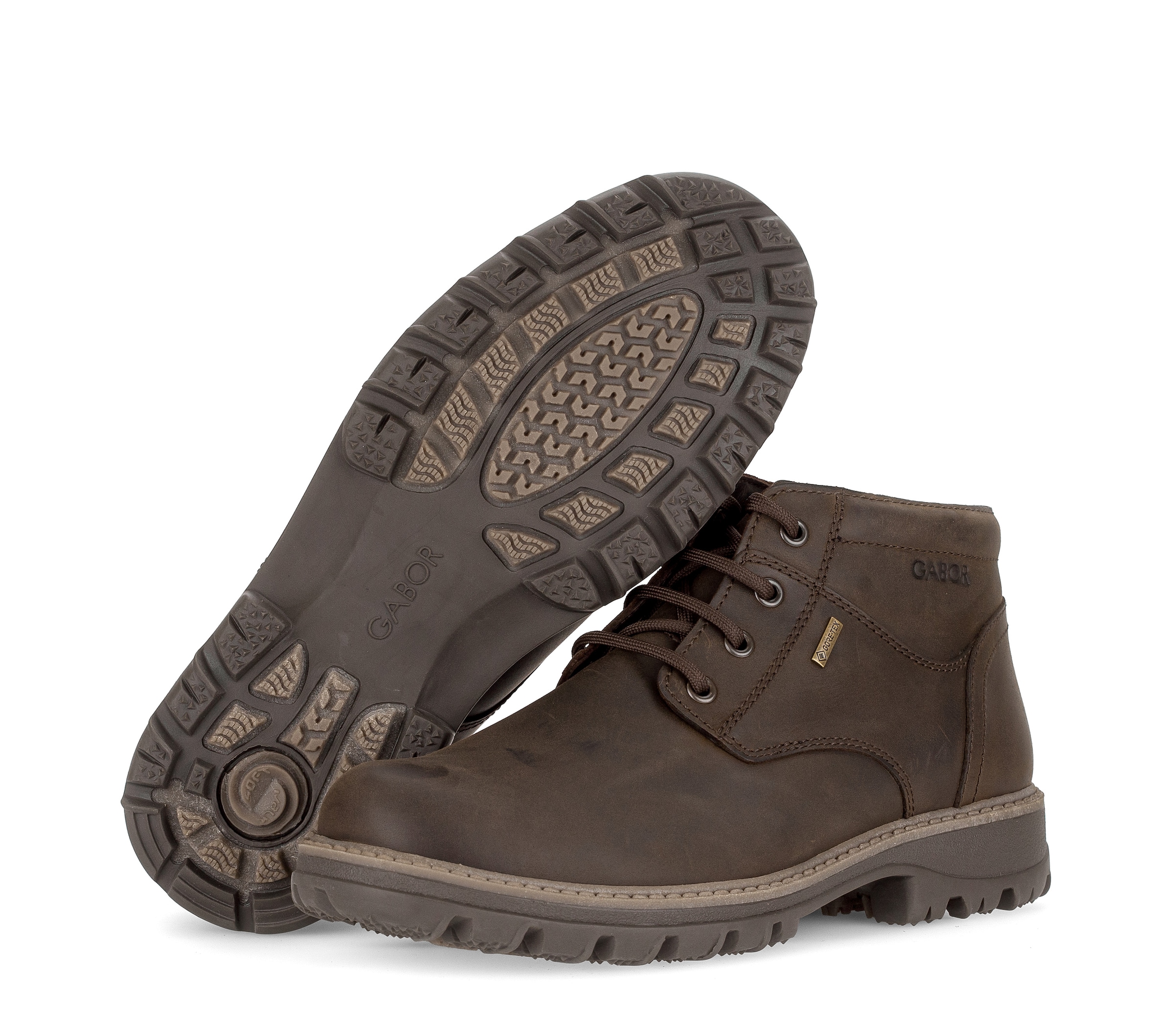 GABOR Lace-Up Boots in Brown