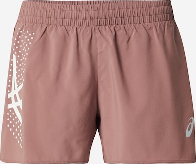 Sportinės kelnės iš ASICS, spalva – pastelinė raudona / balta, Prekių apžvalga