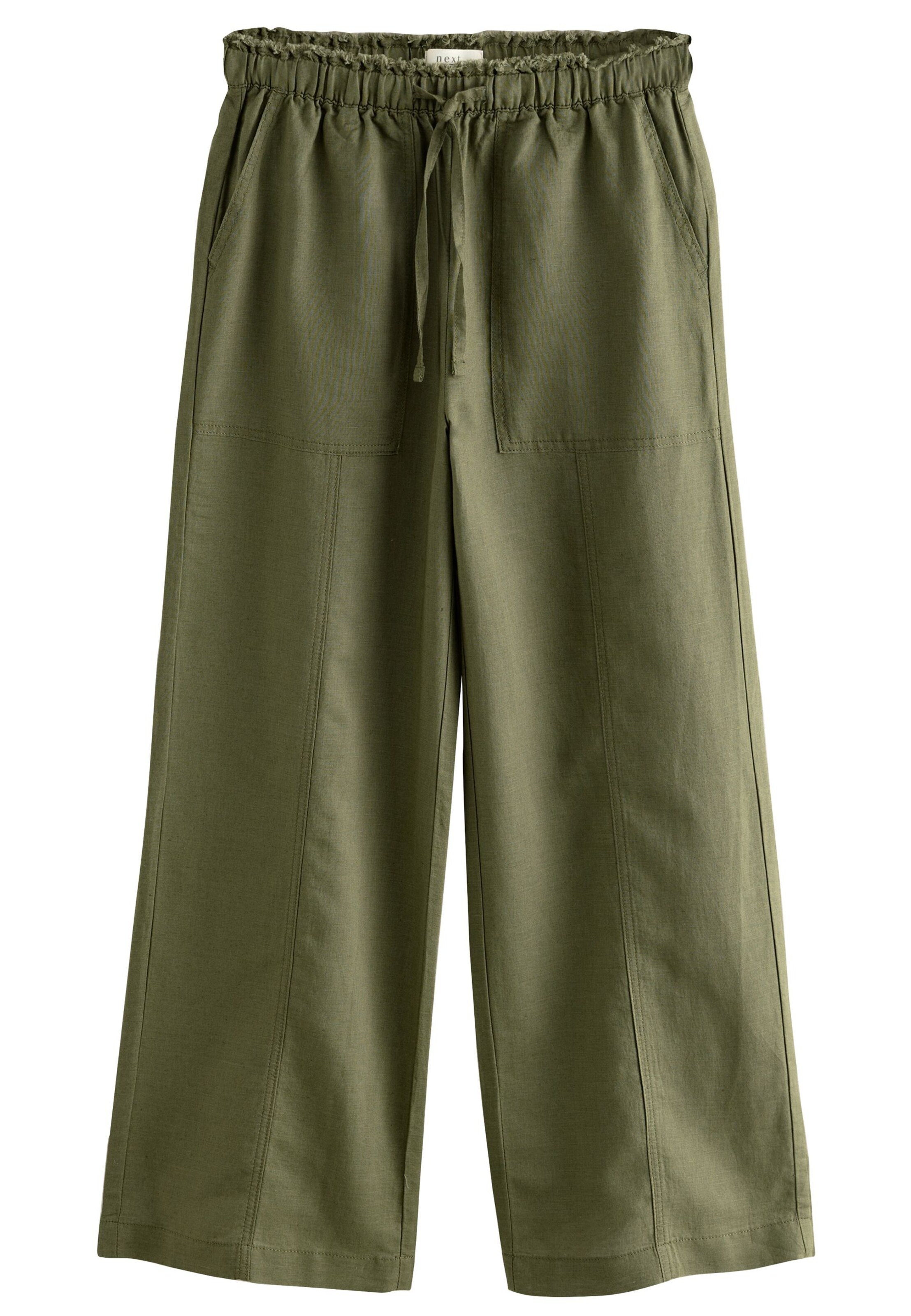 Next Wide Leg Hose in Grün: Vorderseite