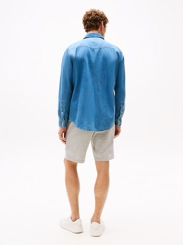 TOMMY HILFIGER Regular Fit Hemd 'WESTERN' in Blau: Rückseite