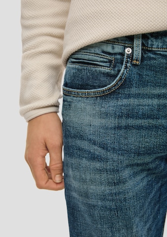 QS Slimfit Jeans 'Rick' i blå