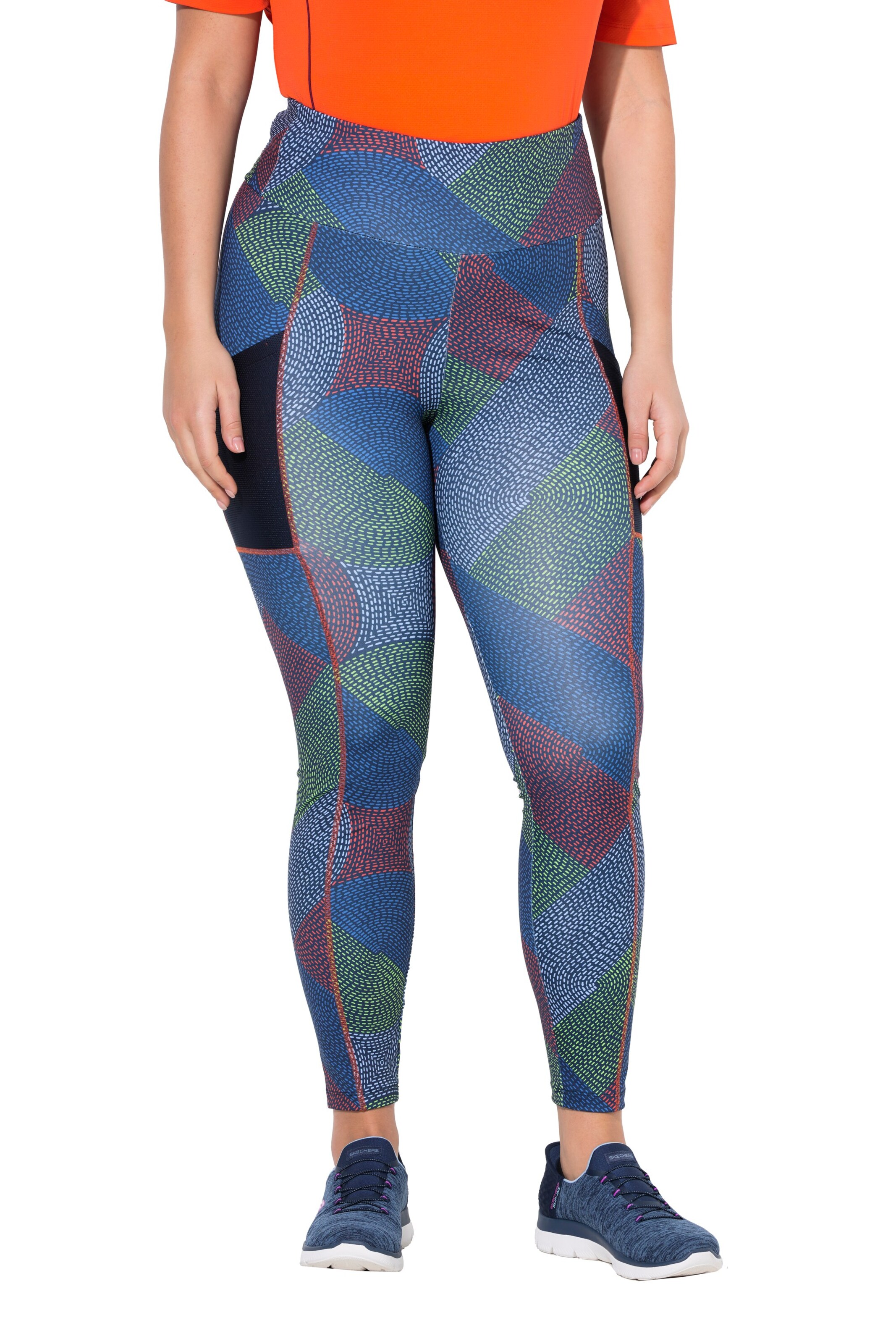 Ulla Popken Slim fit Trousers in Blue: front