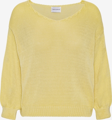Pull-over oversize 'Milana Cotton' americandreams en jaune : devant