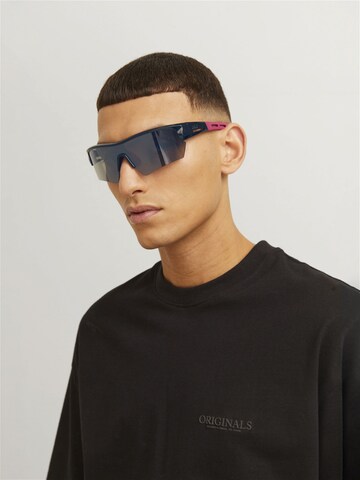 JACK & JONES Sports Sunglasses in Black: front