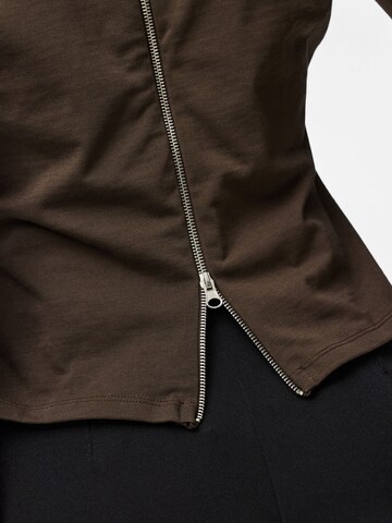 T-shirt 'PCAmy' PIECES en marron