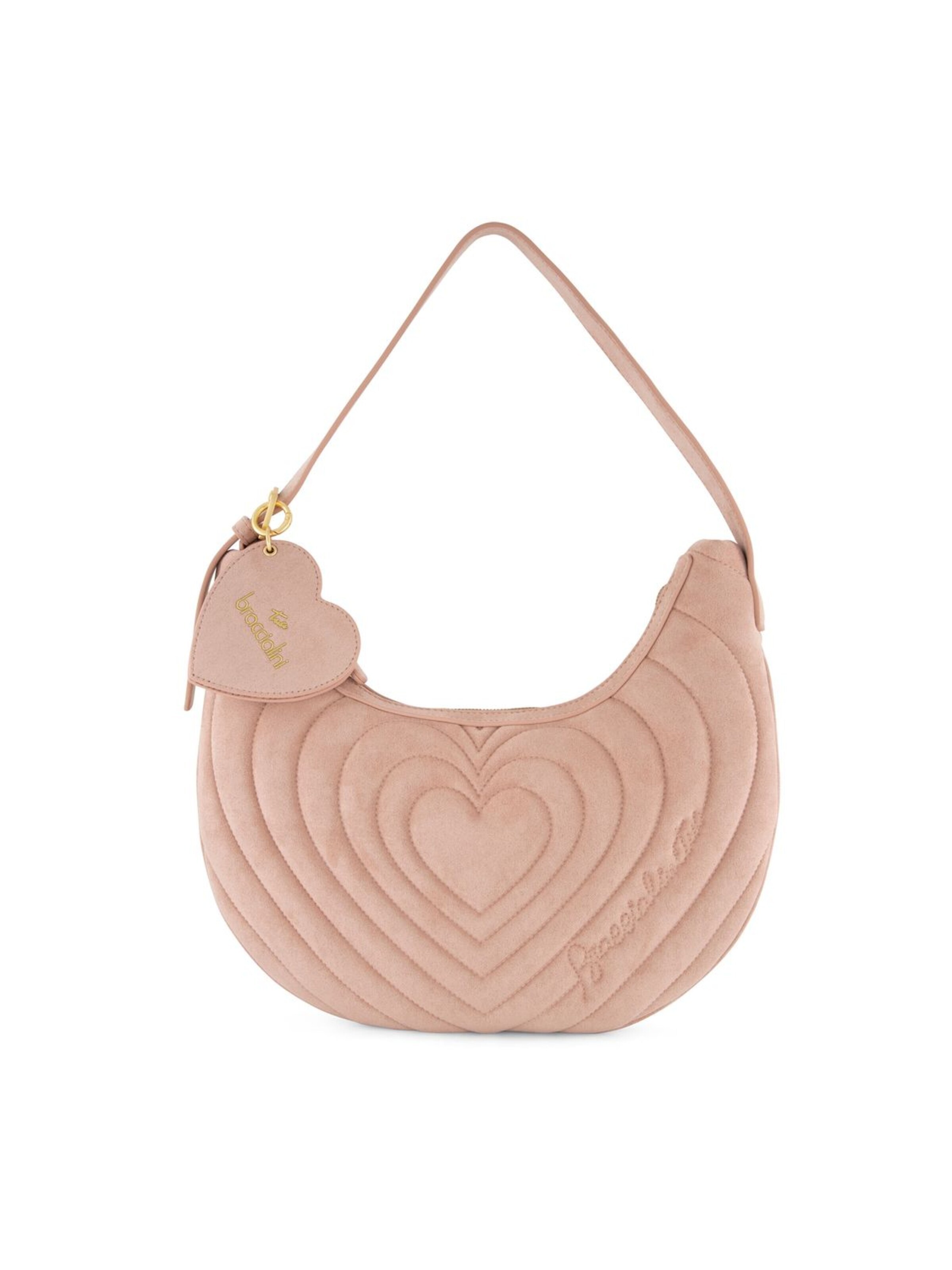 Braccialini - Bolso de hombro 'Beth Matelassé' en rosa: frente