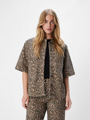 OBJECT Bluse 'OBJSENI' i beige: forside