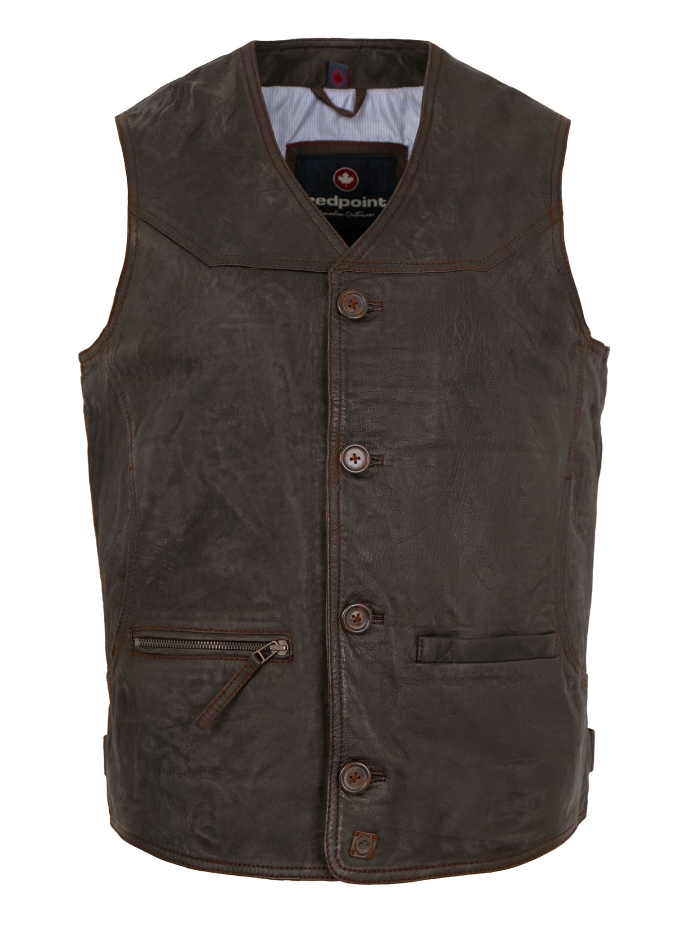 REDPOINT Vest 'Leo' in Brown: front