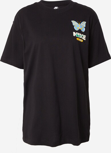 Nike Sportswear T-Shirt in hellblau / gelb / schwarz / weiß, Produktansicht