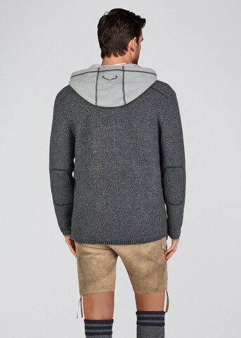 SPIETH & WENSKY Gebreid vest 'Echo' in Grijs