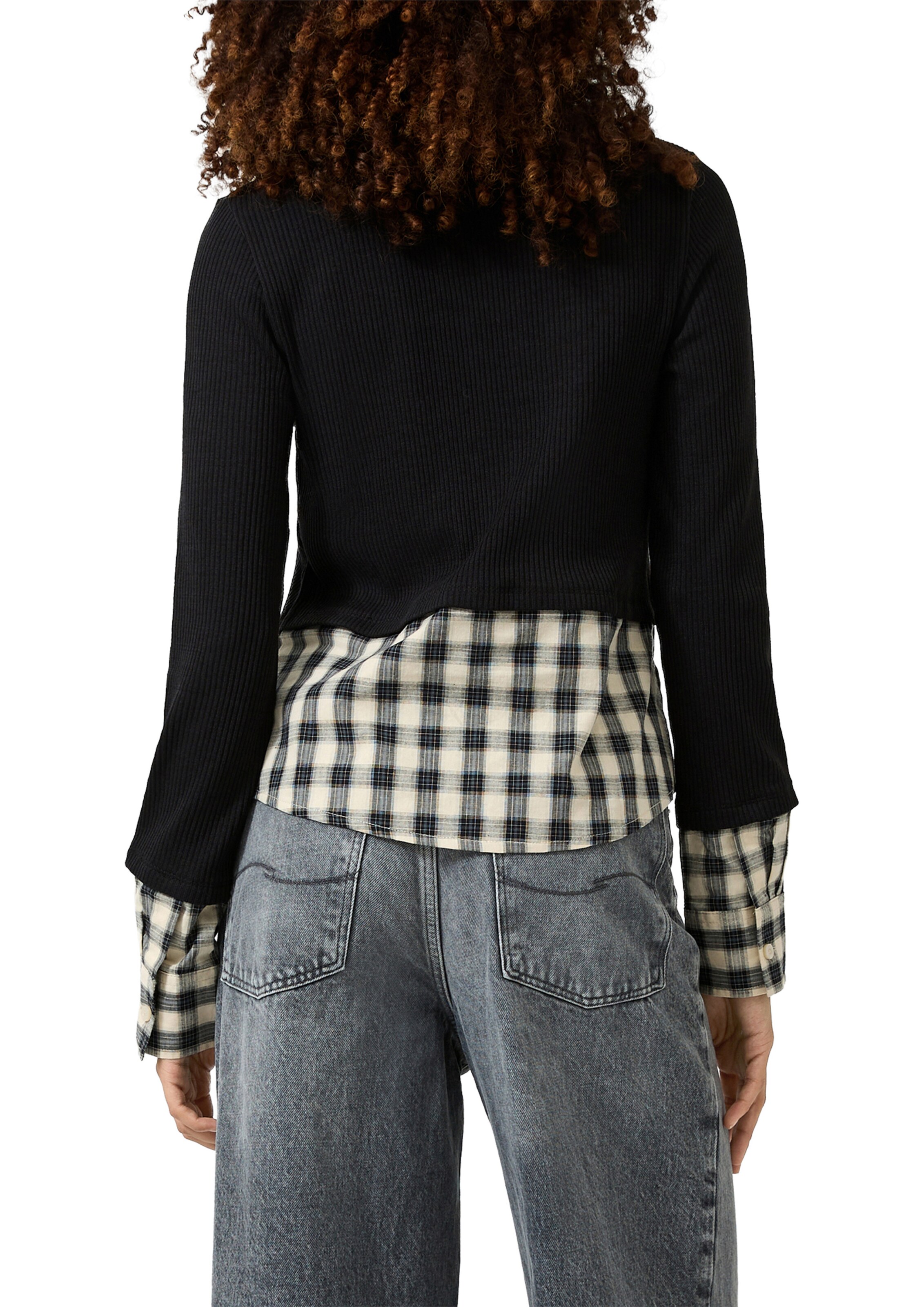 QS Shirt in Zwart