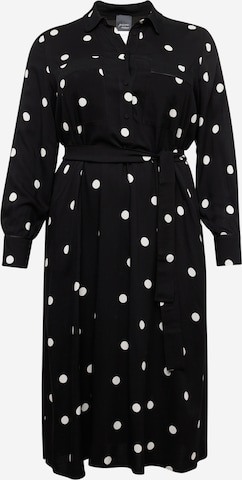 Robe-chemise 'MOGOL' Persona by Marina Rinaldi en noir : devant