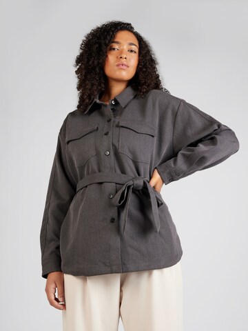 Camicia da donna 'Philippa blouse' di Guido Maria Kretschmer Curvy in grigio: frontale