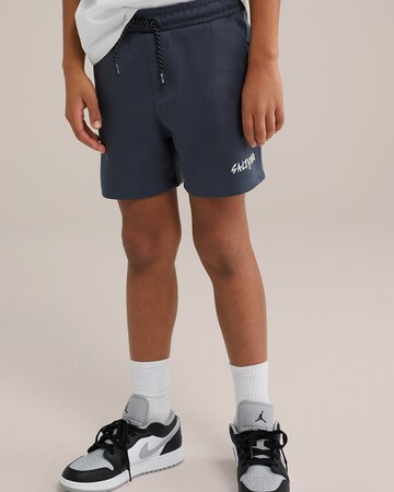 WE Fashion Regular Trousers in Blue: front