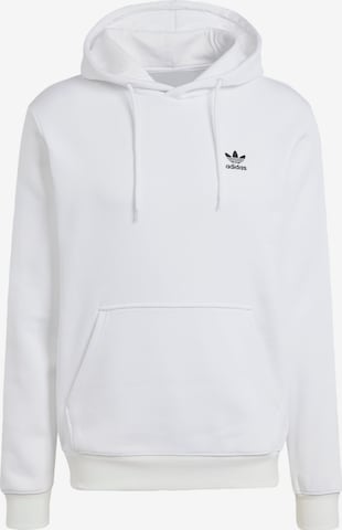 balts ADIDAS ORIGINALS Sportisks džemperis 'Trefoil Essentials': no priekšpuses