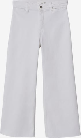 MANGO Wide Leg Jeans 'Catherin' in Weiß: predná strana