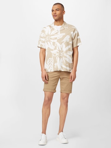 JACK & JONES - Ajuste confortable Camisa en beige