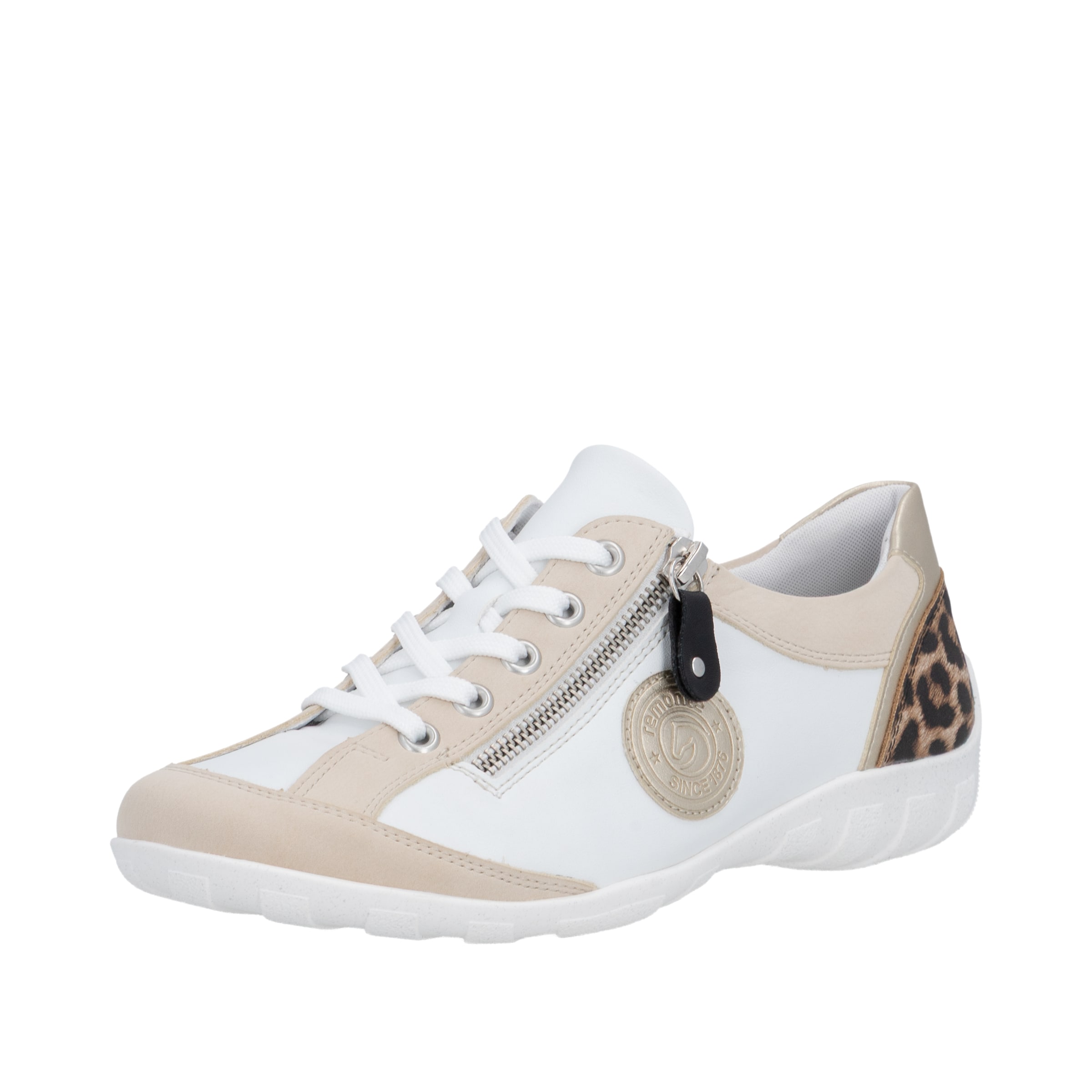 Baskets basses REMONTE en blanc : devant