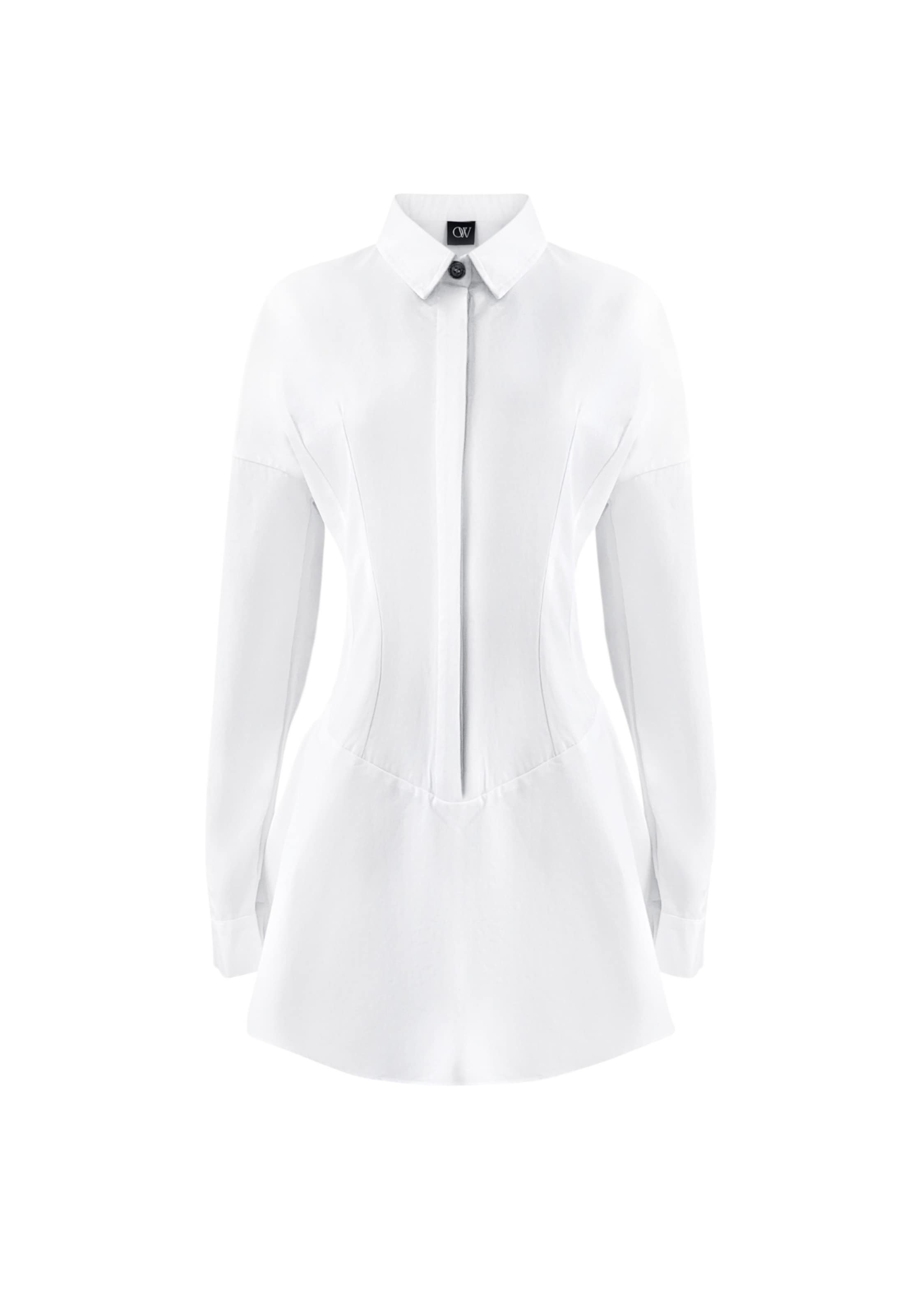 OW Collection Kleid 'Ellie' in Weiß: Vorderseite