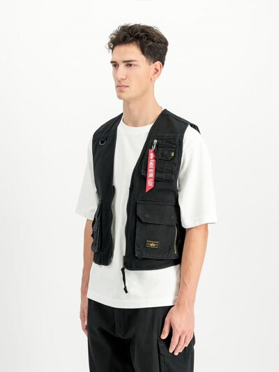 ALPHA INDUSTRIES Weste‌‌‌‌‌ in M in schwarz, Produktansicht