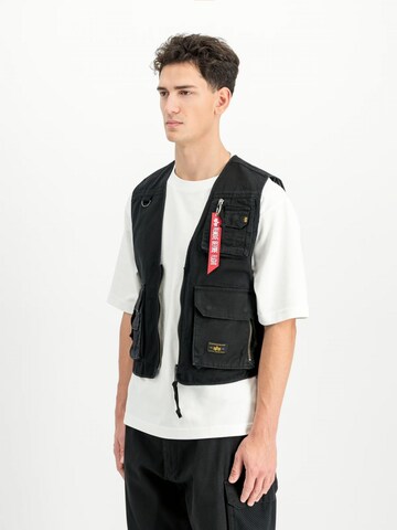 Gilet ALPHA INDUSTRIES en noir : devant