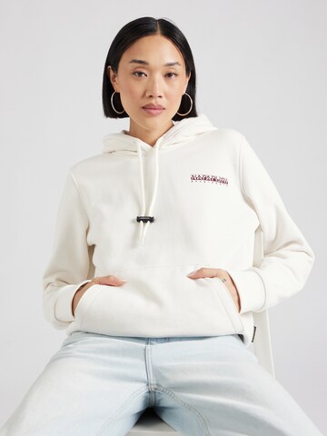 NAPAPIJRI Sweatshirt in Weiß: predná strana