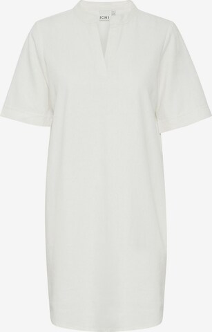 ICHI Dress ' LINO ' in White: front