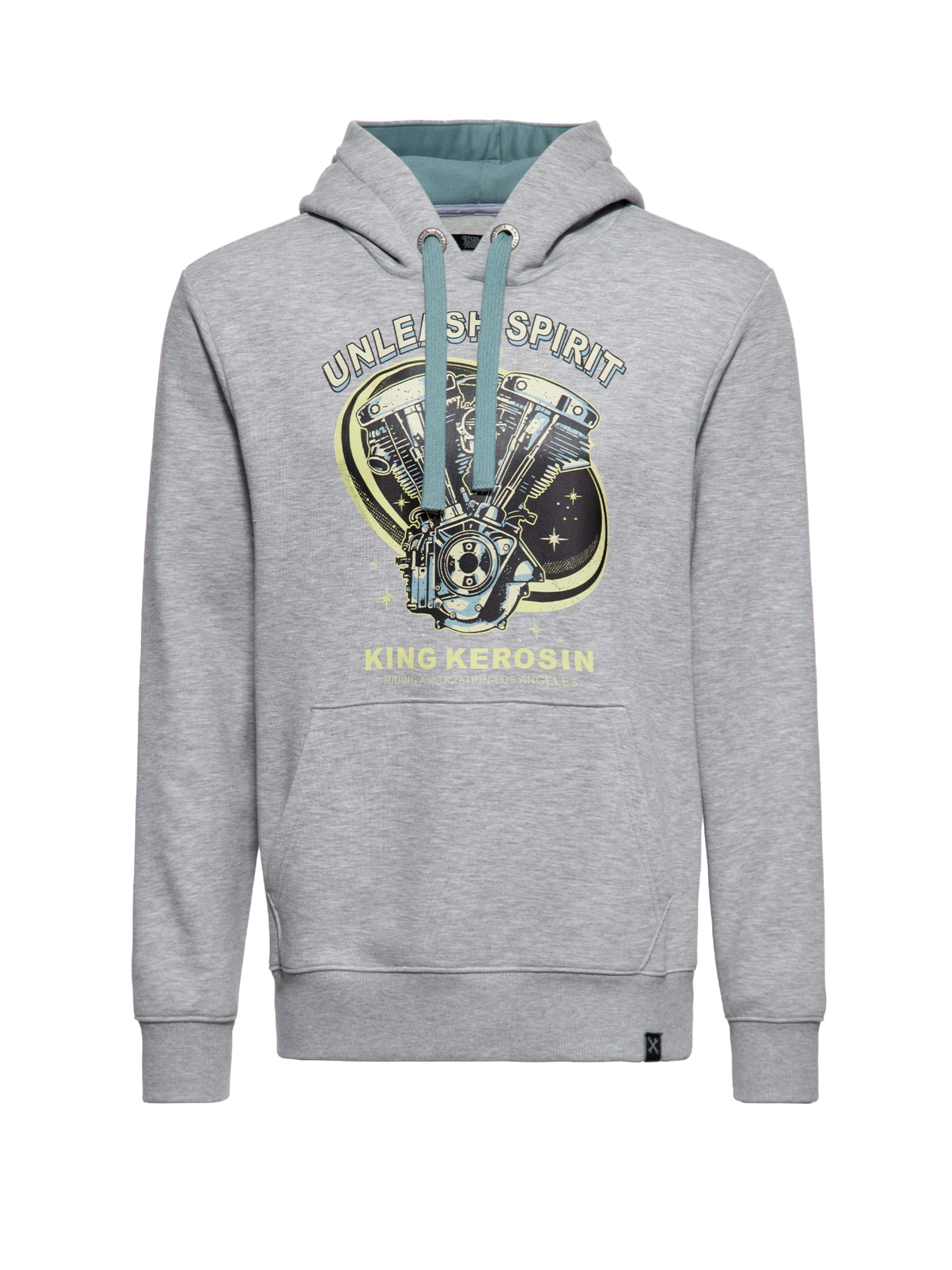 King Kerosin Sweater 'Unleash Spirit' in Grey: front