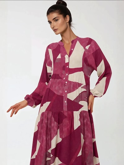 Hiccup Vestidos camiseiros em bege / rosa / vermelho violeta, Vista do artigo